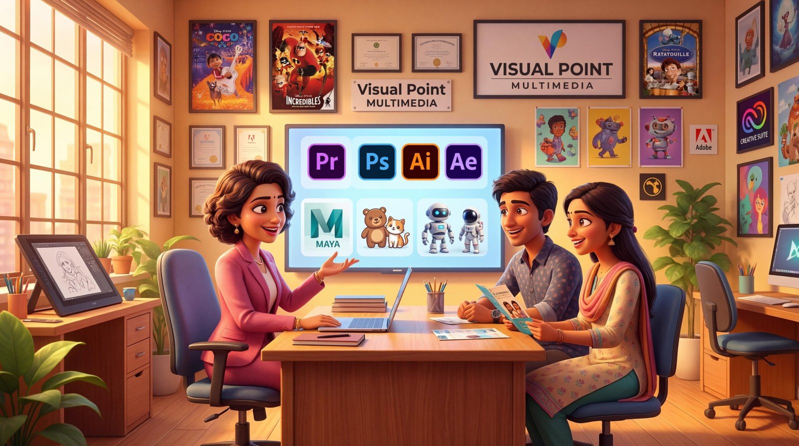 Contact Visual Point Multimedia Animation Institute Hyderabad - Enquiry Form
