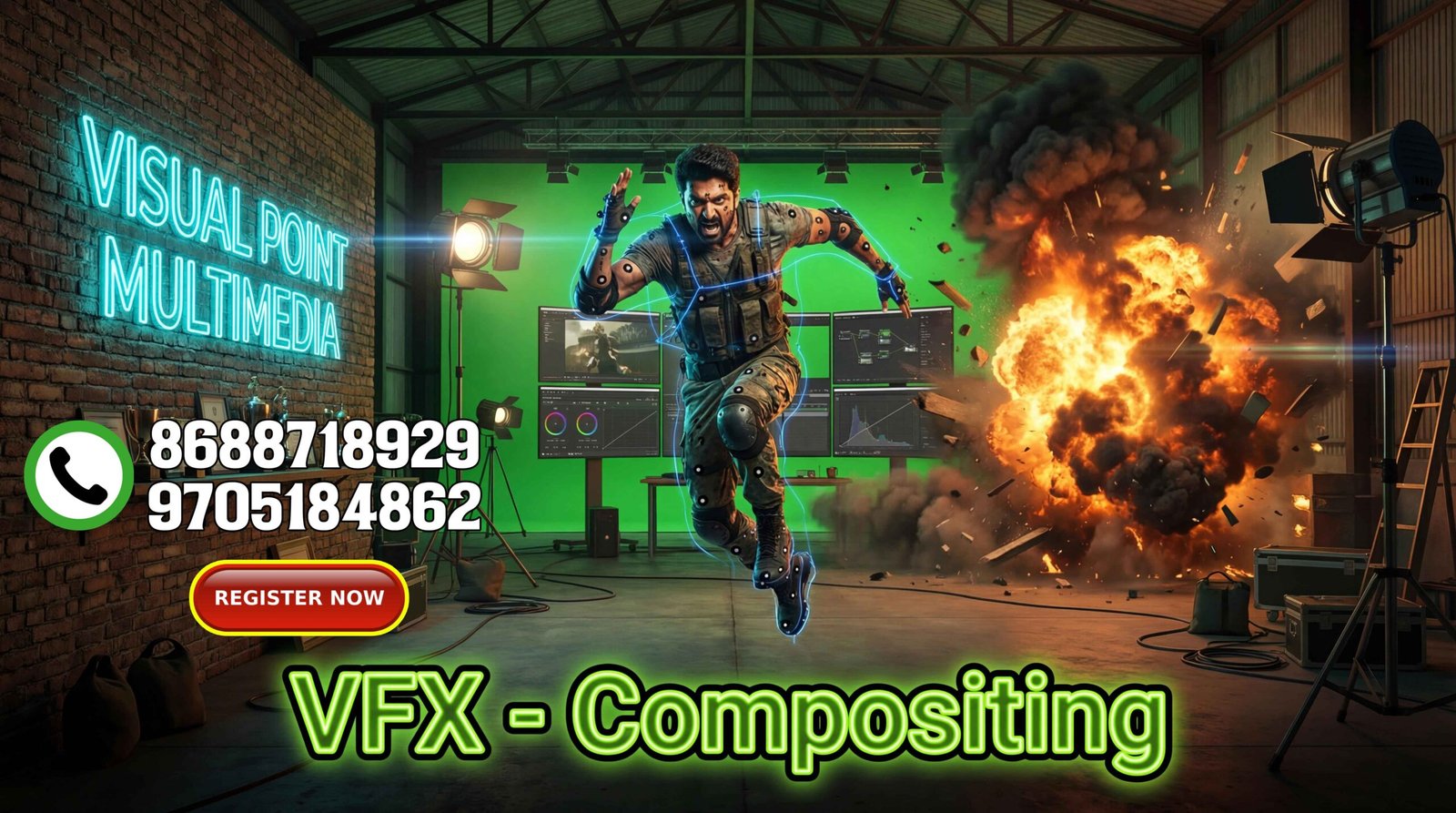 VFX Compositing Course in Hyderabad - Visual Point Multimedia